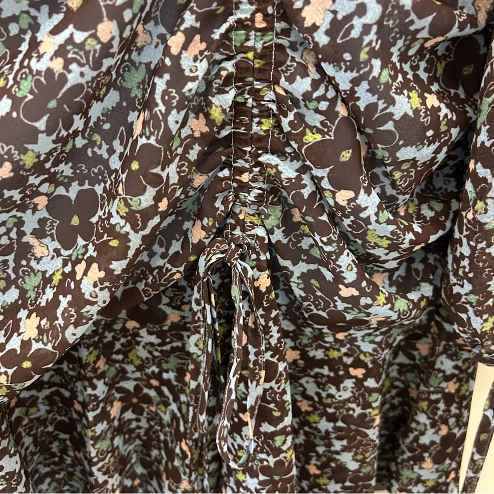 NWT Ted Baker Cherela Dress size 3 / 8 long sleeve printed mini - Picture 5 of 15